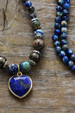 Imperial Stone Heart Three-Layered Bracelet - felvior