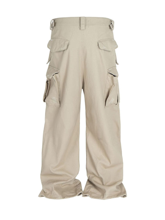 Men‘s Wide Leg Jeans with Cargo Pockets - felvior