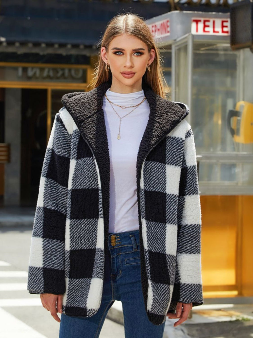 Two-Side Wear Hooded Coat - felvior