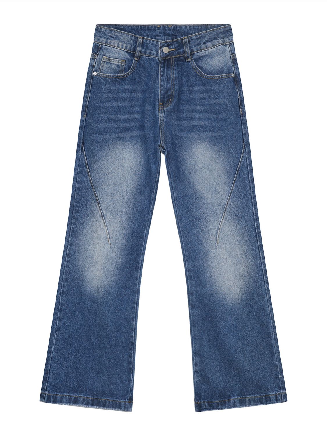 Men's Mid Rise Jeans with Pockets - felvior