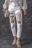 Distressed Jeans with Pockets - felvior