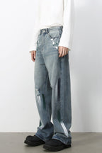 Men's Paint Wide Leg Jeans