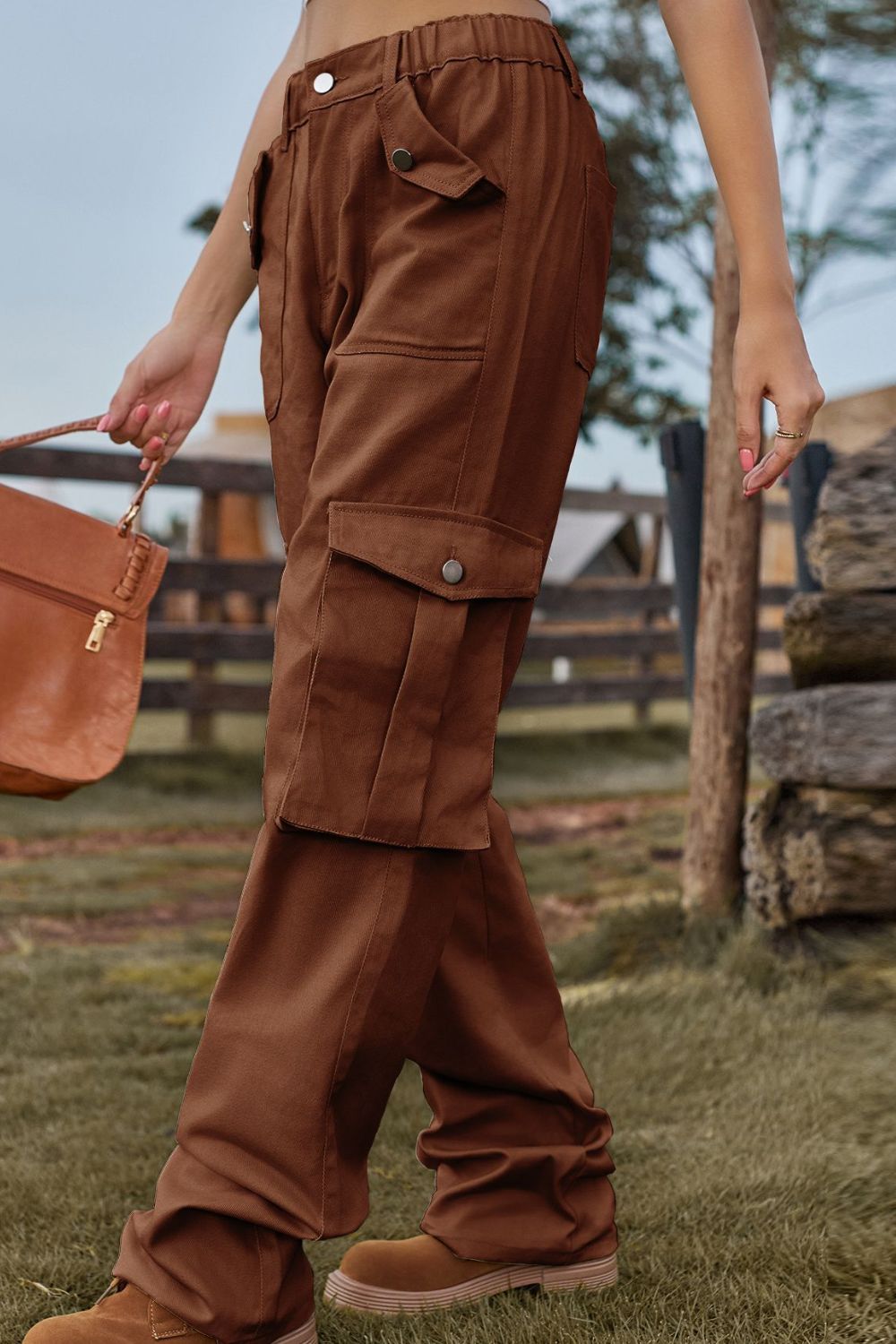 Loose Fit Long Jeans with Pockets - felvior