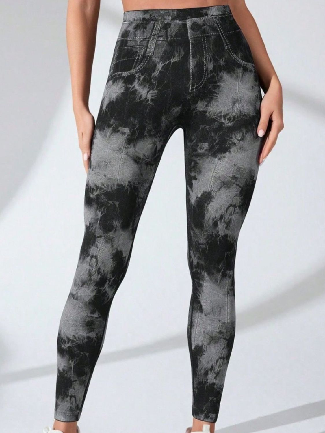 Tie-Dye High Waist Active Leggings - felvior