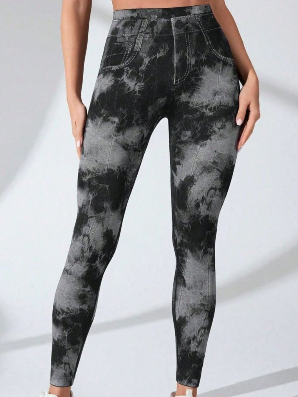 Tie-Dye High Waist Active Leggings - felvior