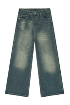 Men's Wide Leg Jeans with Pockets