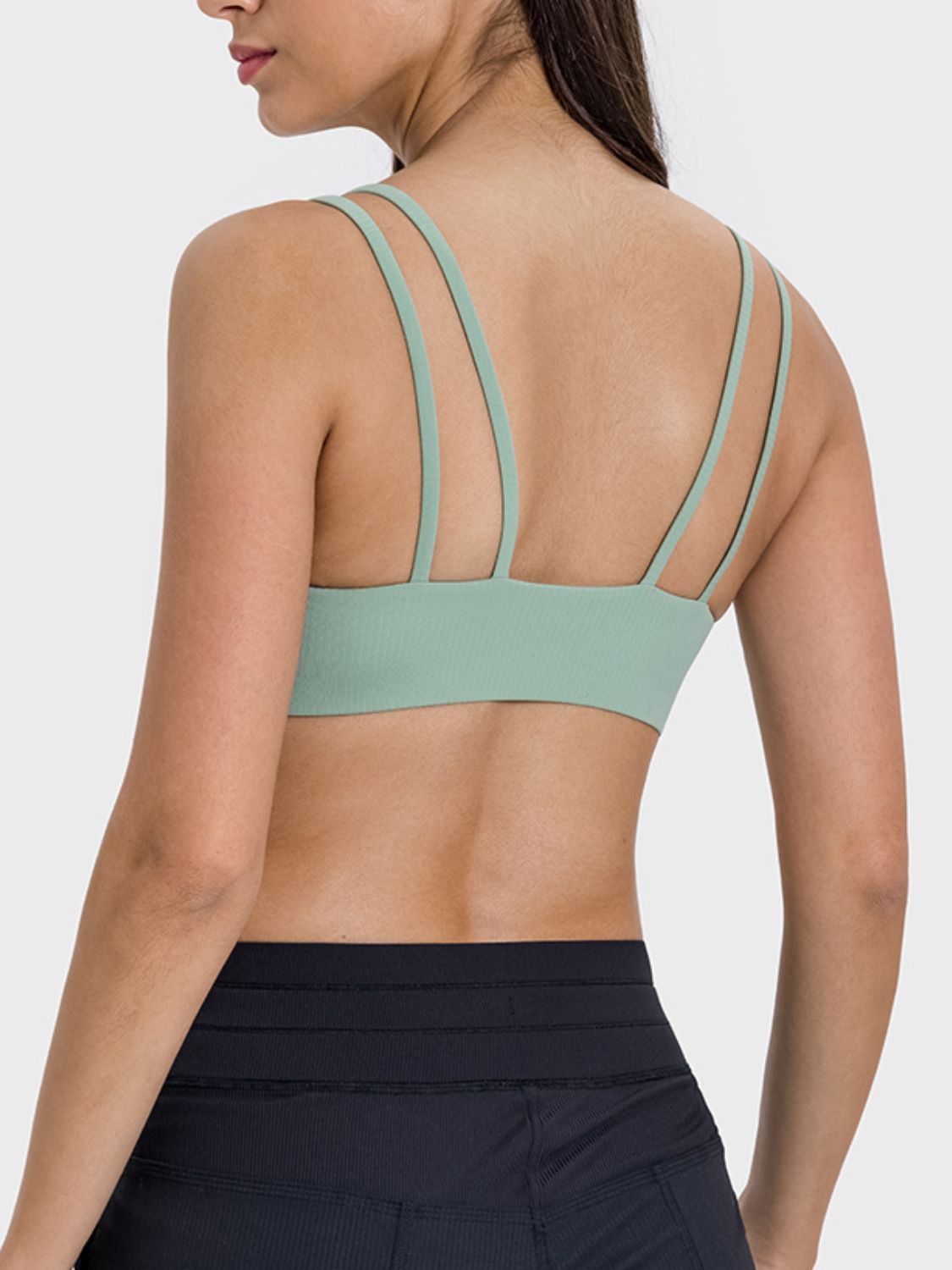 Millennia Scoop Neck Double Strap Active Cami - felvior