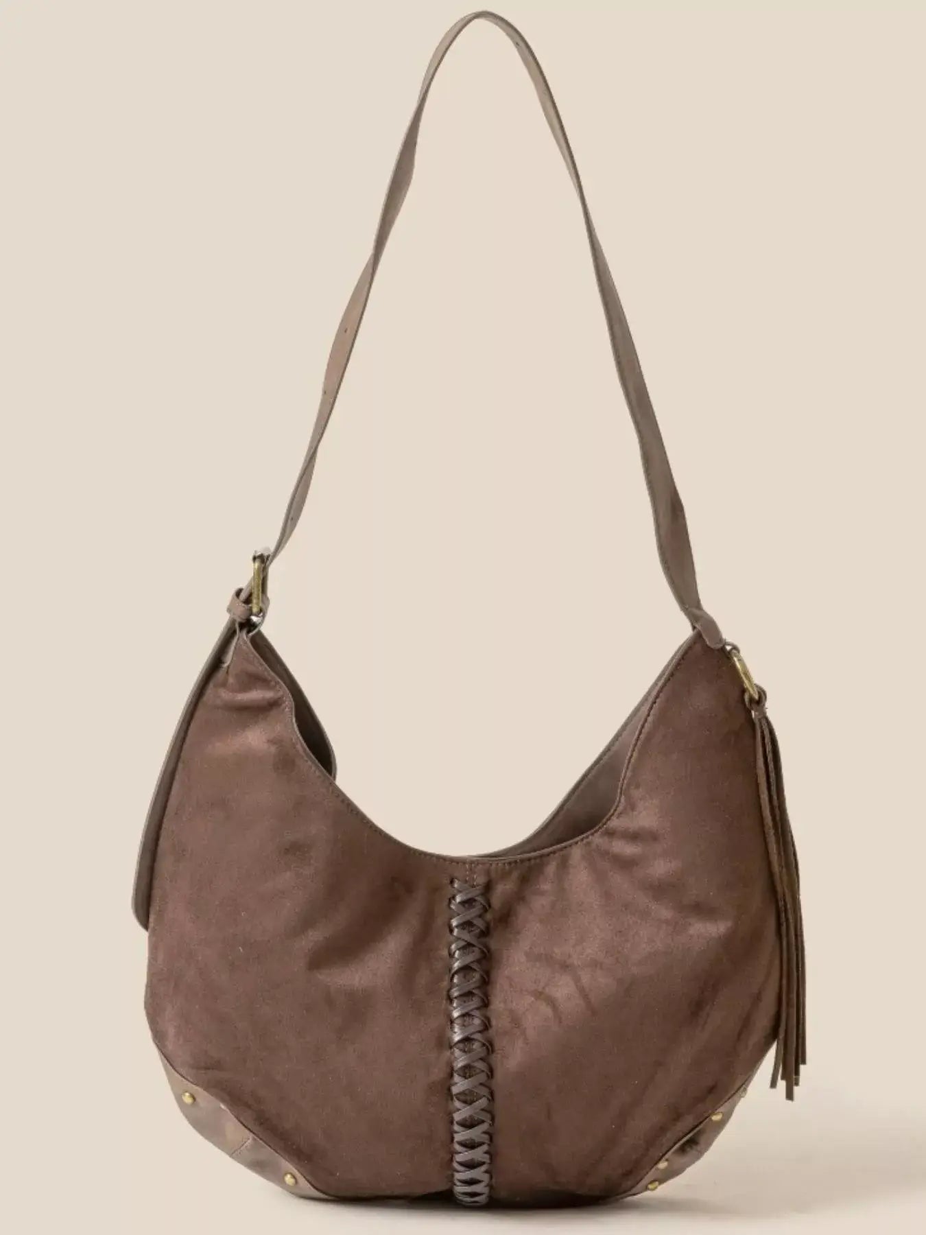 Fame Braided Detail Hobo Shoulder Bag Image principale du produit