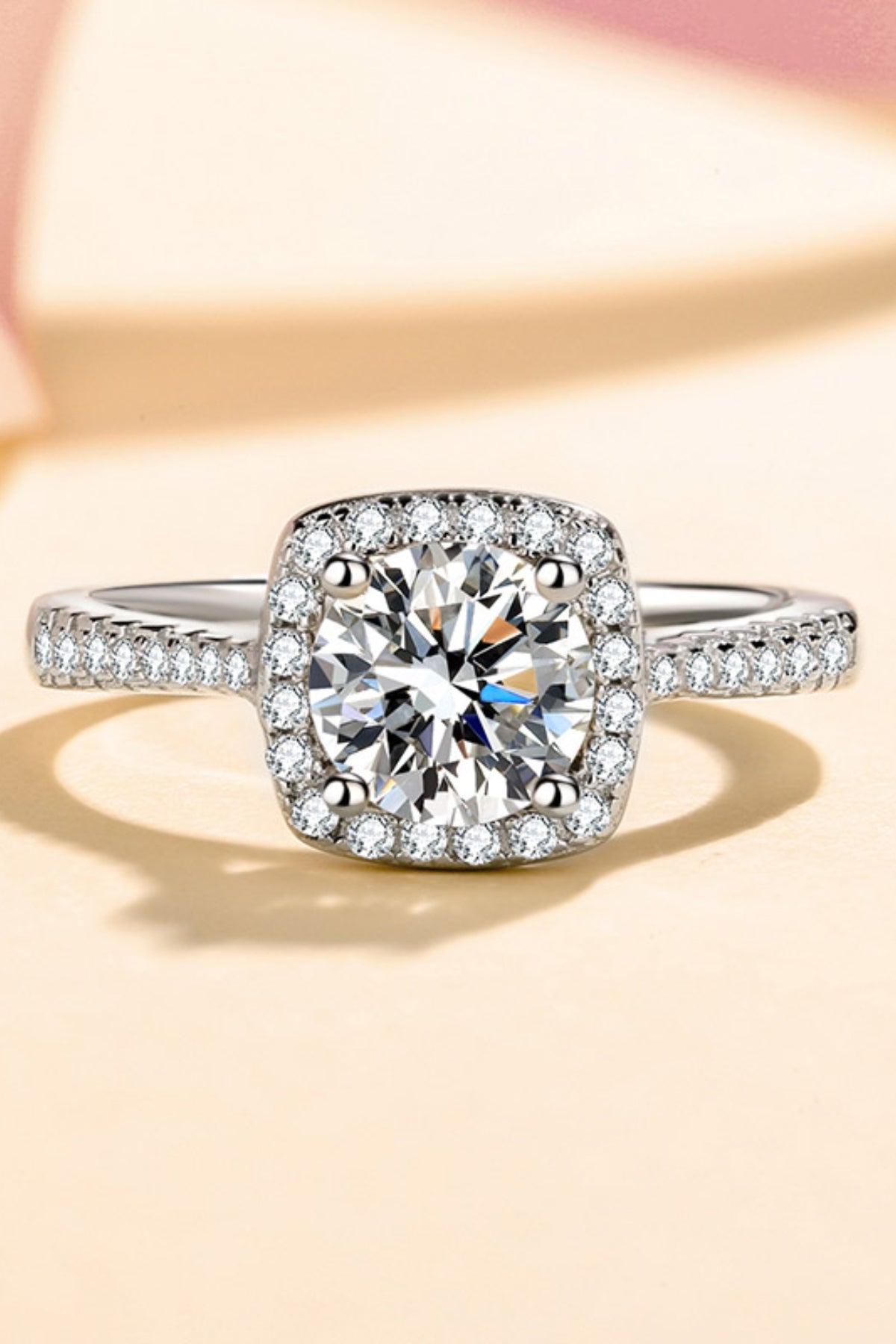 1 Carat Moissanite 925 Sterling Silver Ring - felvior