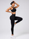 Round Neck Wide Strap Tank and Leggings Active Set - felvior