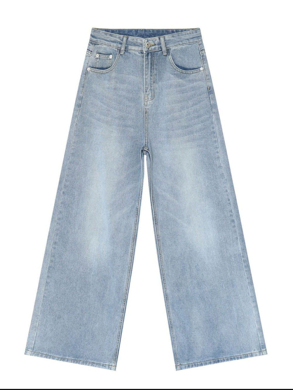Men's Mid Rise Wide Leg Jeans