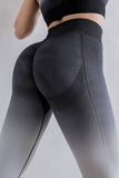 Gradient High Waist Sports Leggings - felvior