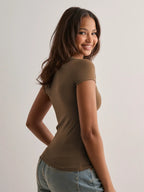 Surplice Short Sleeve T-Shirt