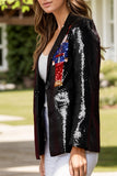 Sequin Nutcracker Long Sleeve Blazer - felvior