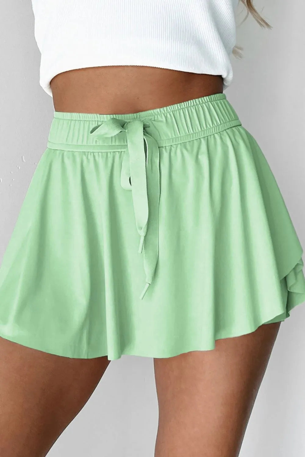 Drawstring Active Skorts