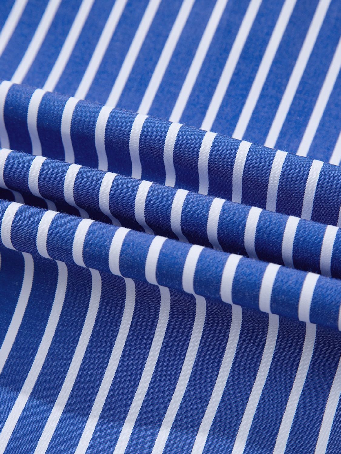 Stripe Tied Front Puff Short Sleeve Top - felvior