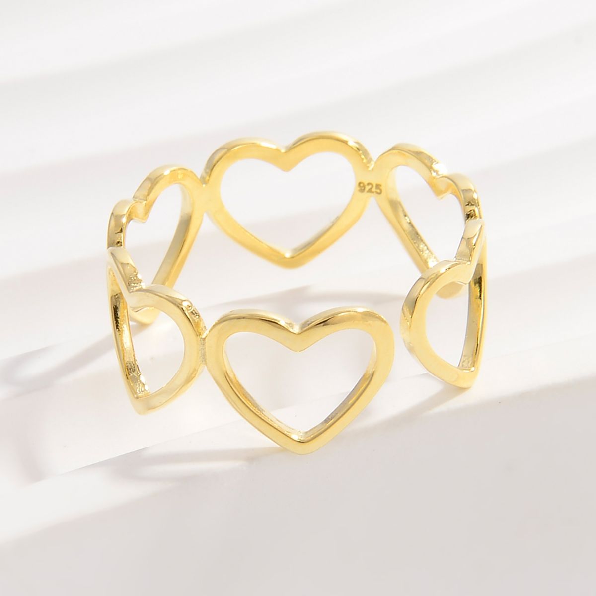 925 Sterling Silver Heart Ring - felvior