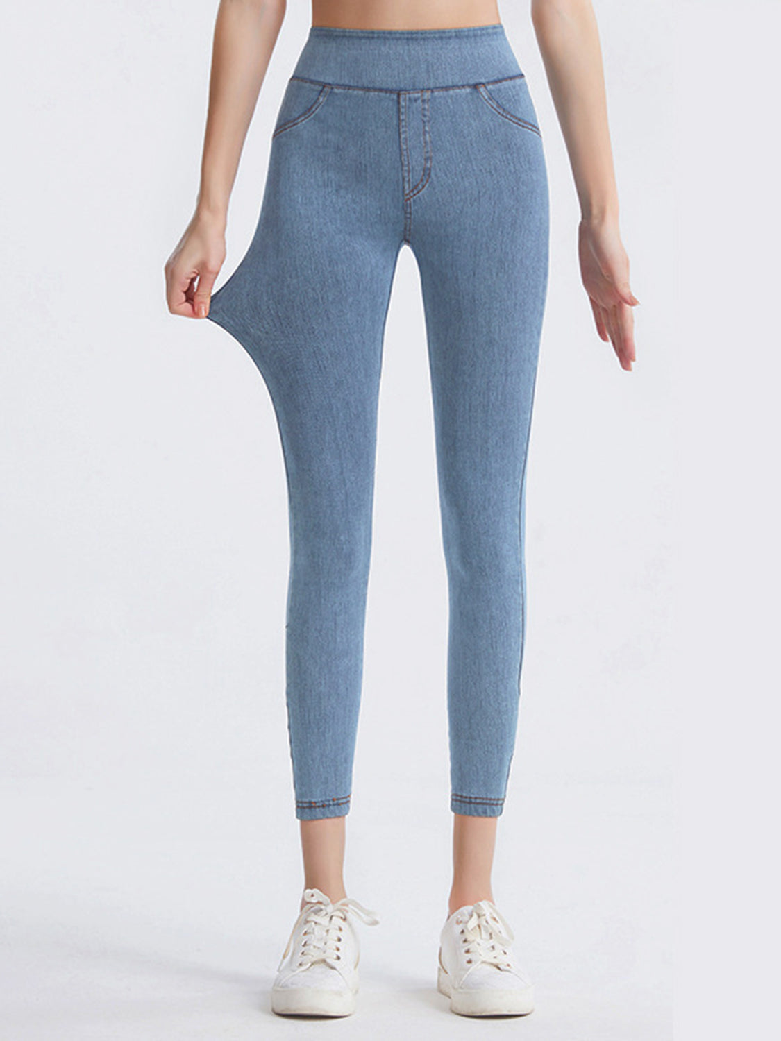 Wide Waistband Sports Leggings - felvior