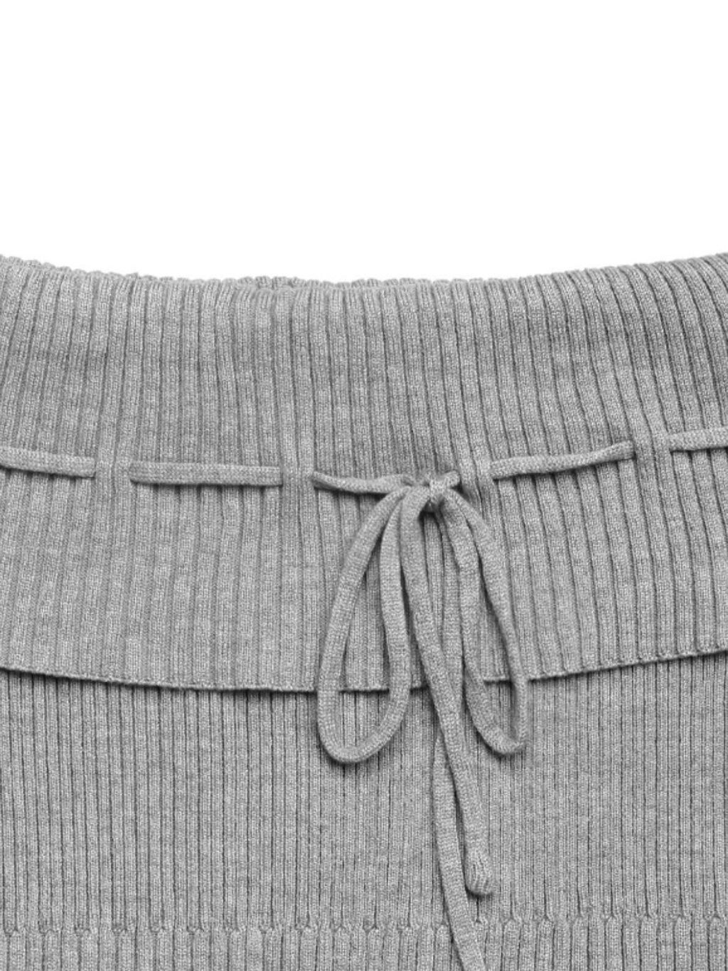 Perfee Tied Off-Shoulder Short Sleeve Knit Top