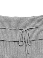 Perfee Tied Off-Shoulder Short Sleeve Knit Top