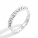 925 Sterling Silver Inlaid Zircon Ring - felvior