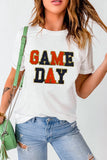GAME DAY Round Neck Short Sleeve T-Shirt - felvior