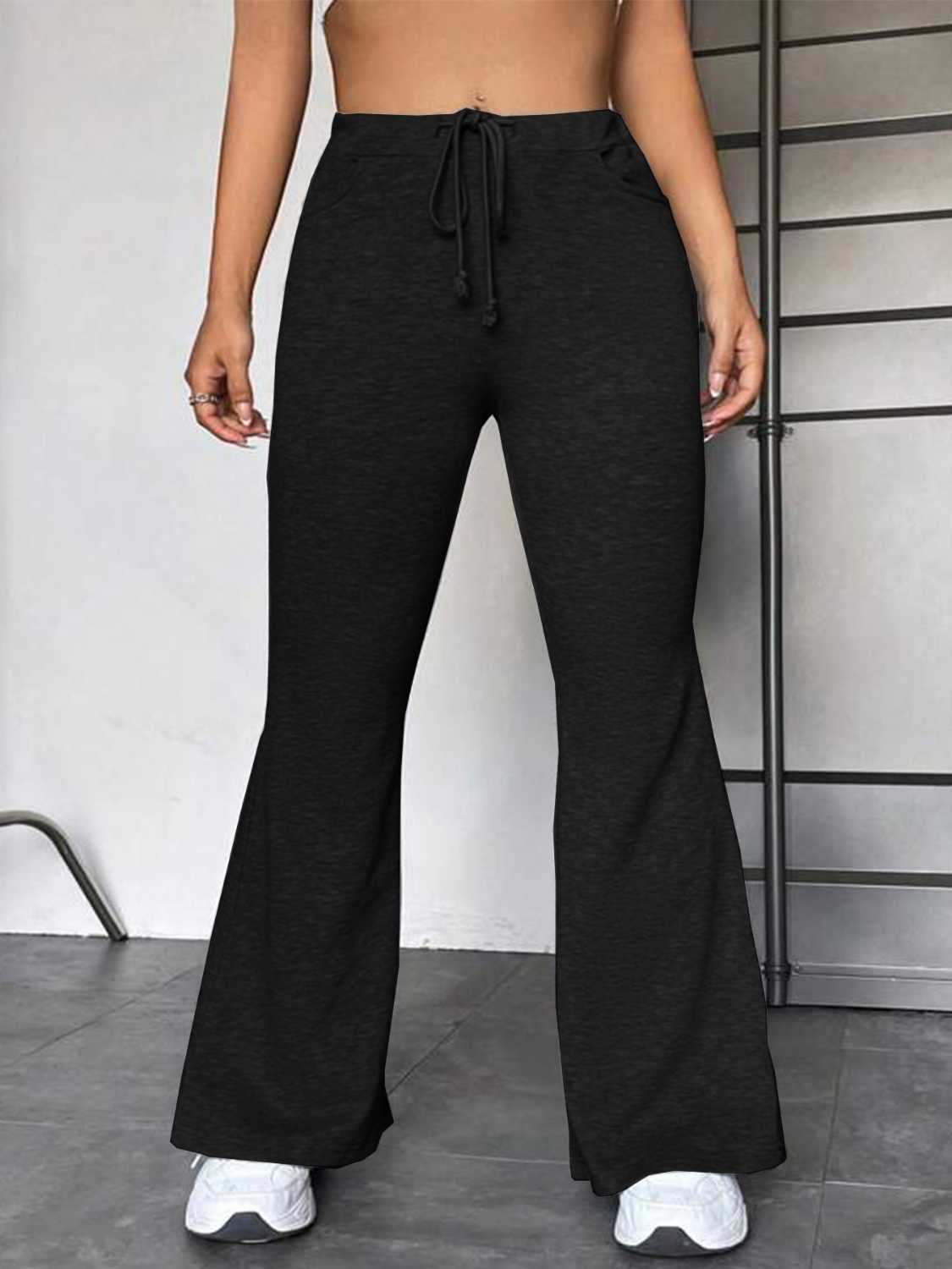 Drawstring Sweatpants with Pockets - felvior