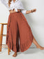Plus Size Ruffled Wide Leg Pants