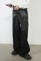Men's Wide Leg Jeans with Pockets
