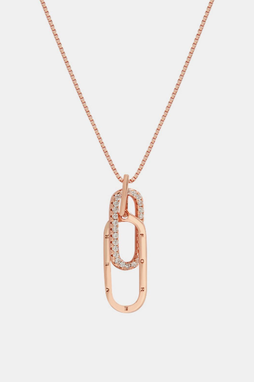925 Sterling Silver Inland Zircon Necklace - felvior