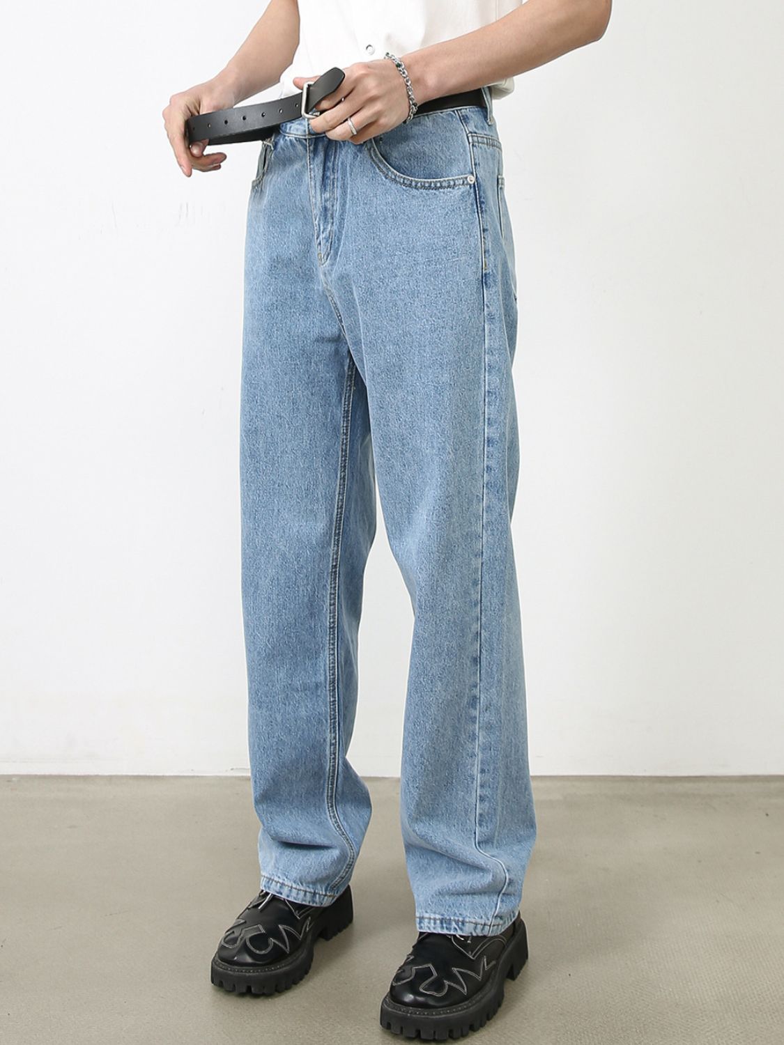 Men's Straight Leg Jeans - felvior