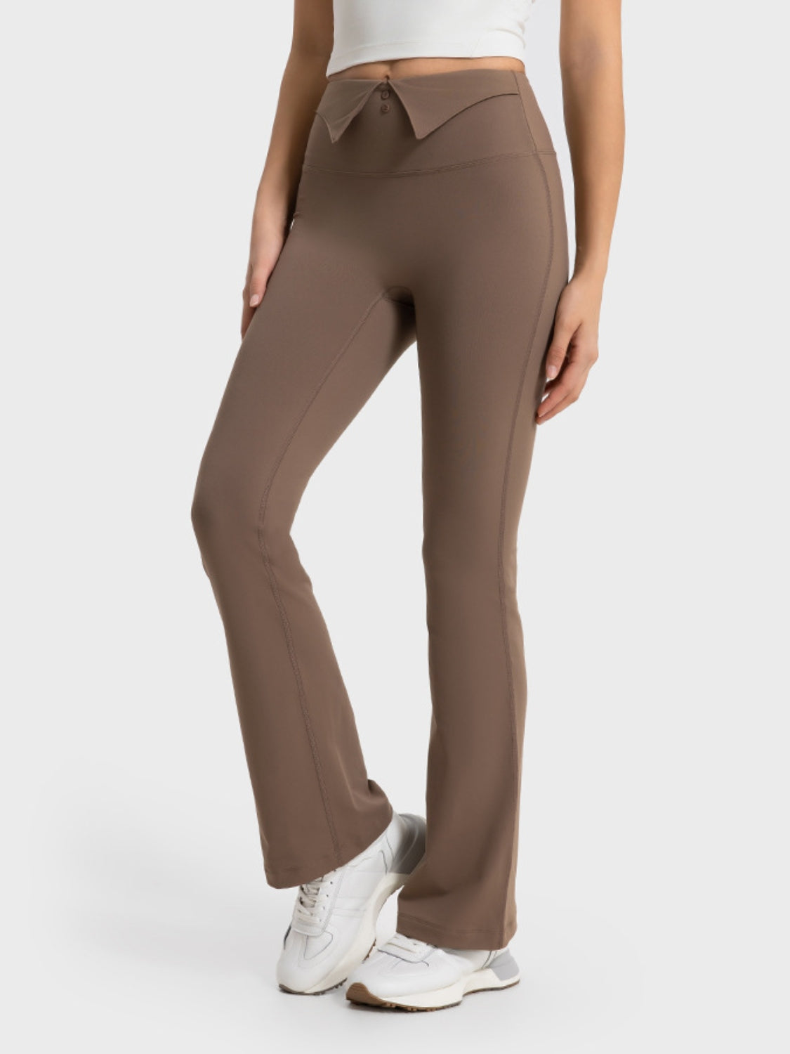 Millennia Wide Waistband Bootcut Sport Pants - felvior
