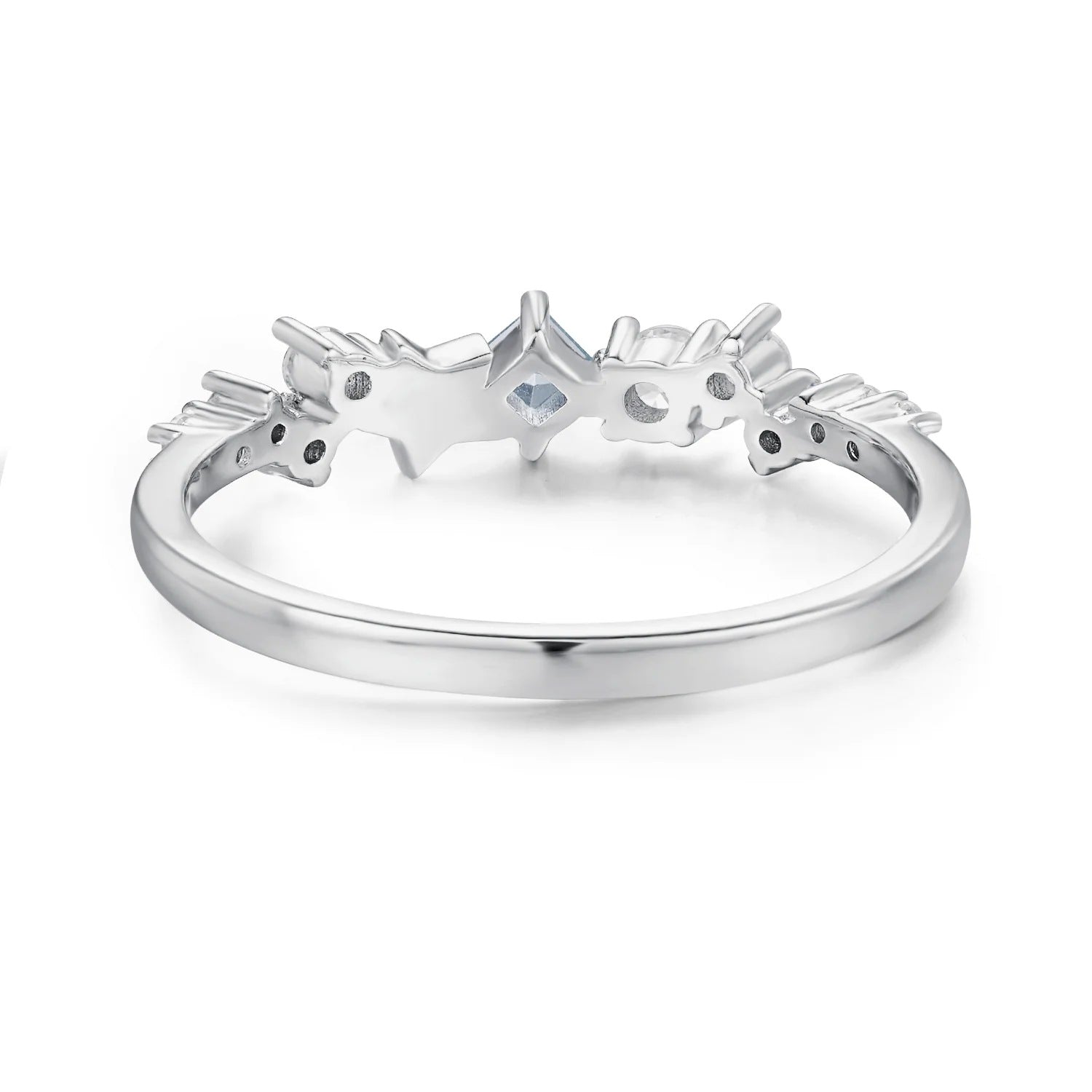 Star Inlaid Zircon Ring - felvior