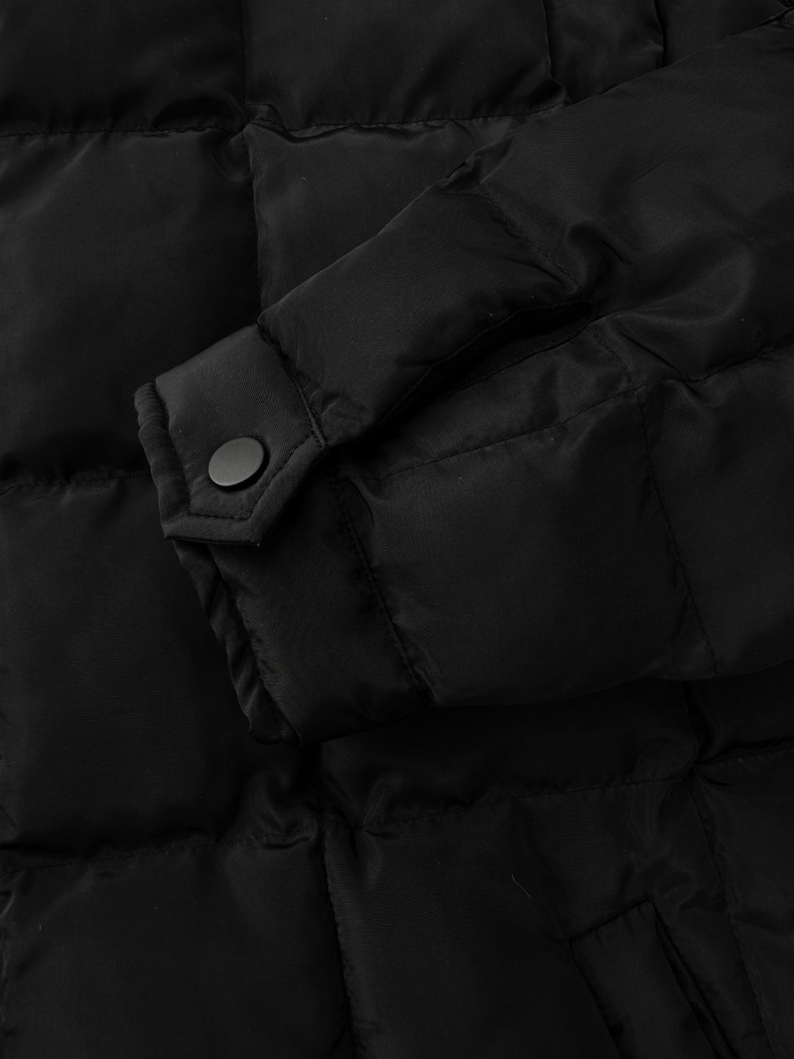 Pocketed Plaid Quilted Zip Up Winter Coat - felvior