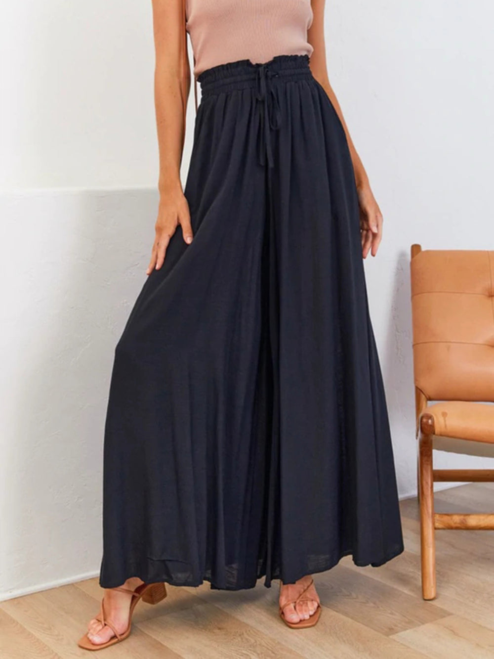 High Waist Wide Leg Pants