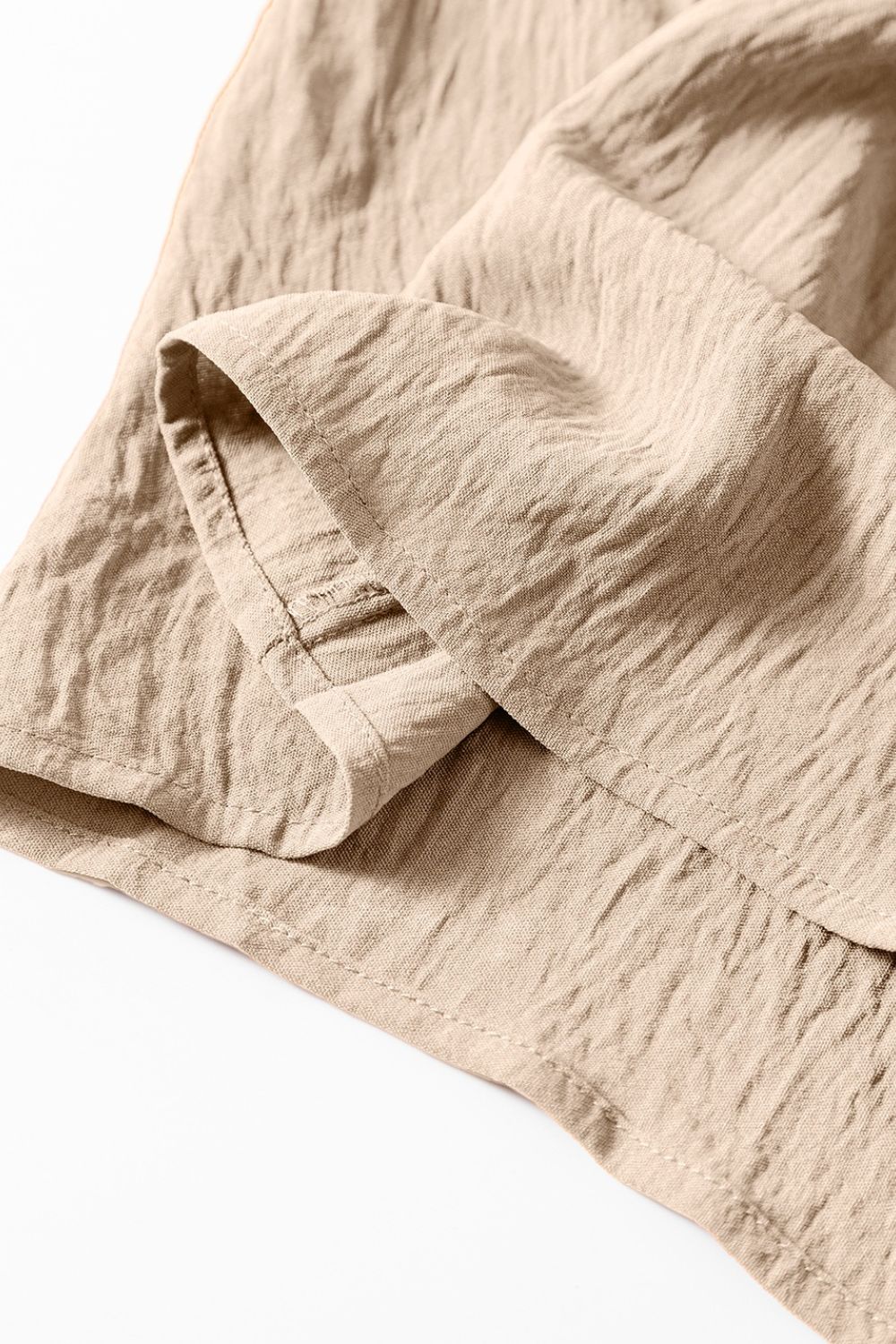 Spaghetti Strap Waist Tie Wide Leg Jumpsuit with Pockets