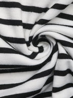 Striped Notched Short Sleeve T-Shirt