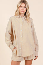 Mittoshop Striped Shirt and Shorts Set