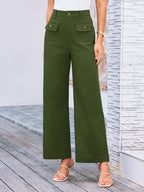 High Waist Wide Leg Pants