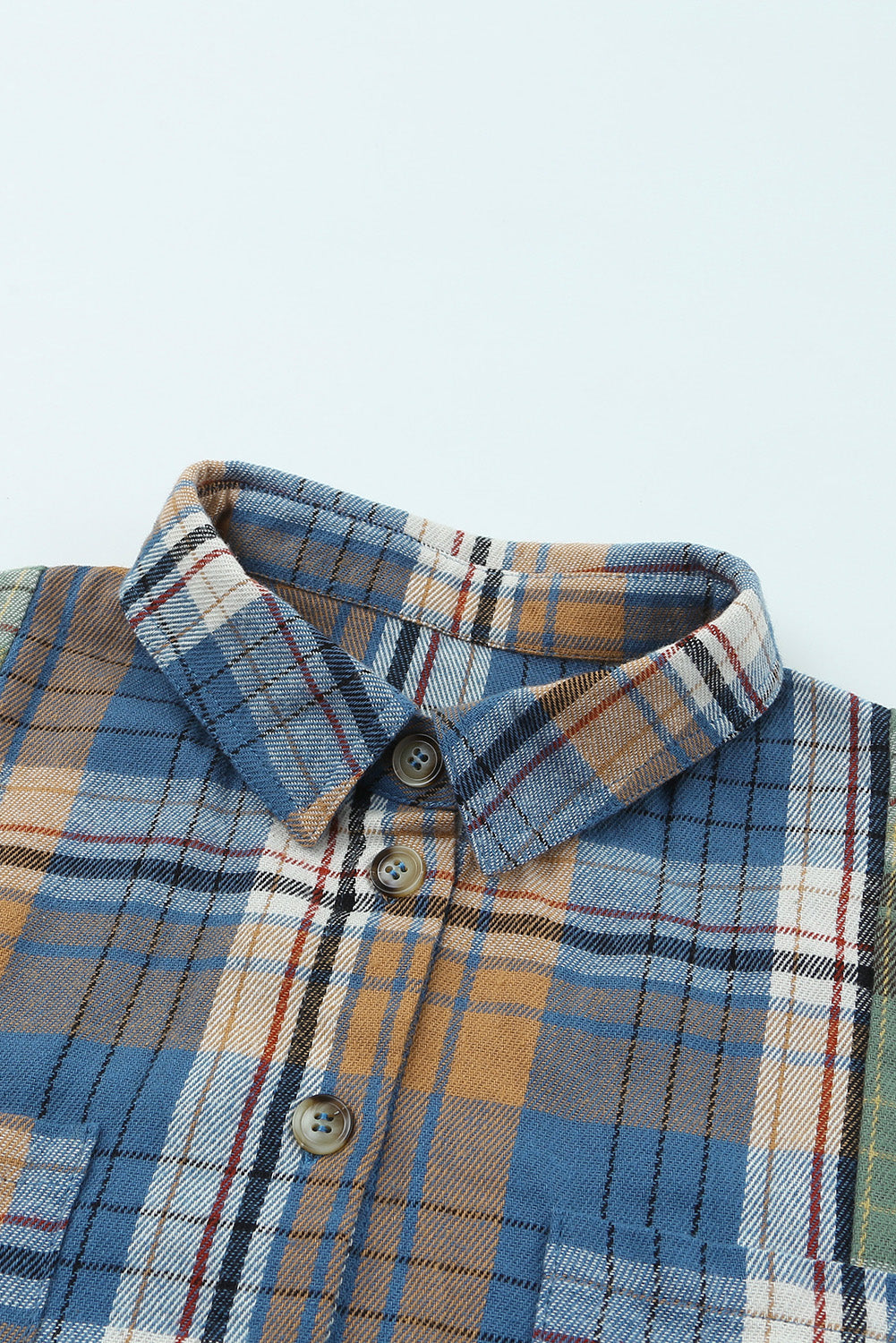 Plaid Button Up Long Sleeve Shirt - felvior