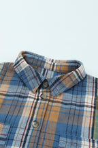 Plaid Button Up Long Sleeve Shirt