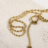 Titanium Steel Beaded Necklace - felvior