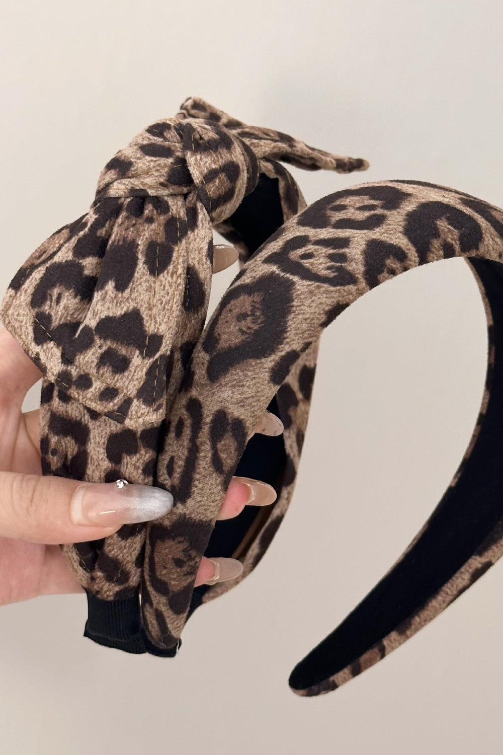 Leopard Polyester Wide Headband - felvior