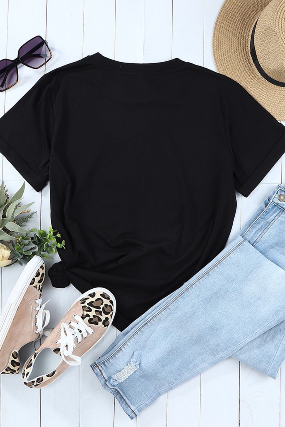 Sequin Bunny Doll Short Sleeve T-Shirt