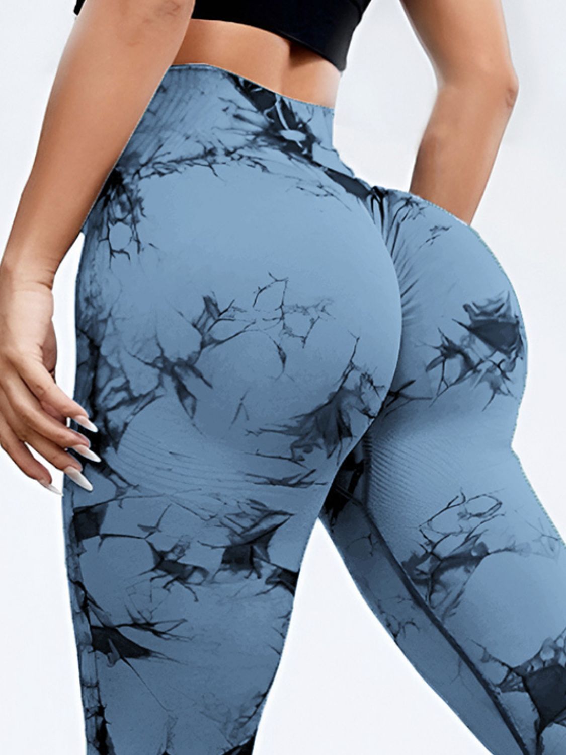 Tie-Dye High Waist Active Leggings - felvior
