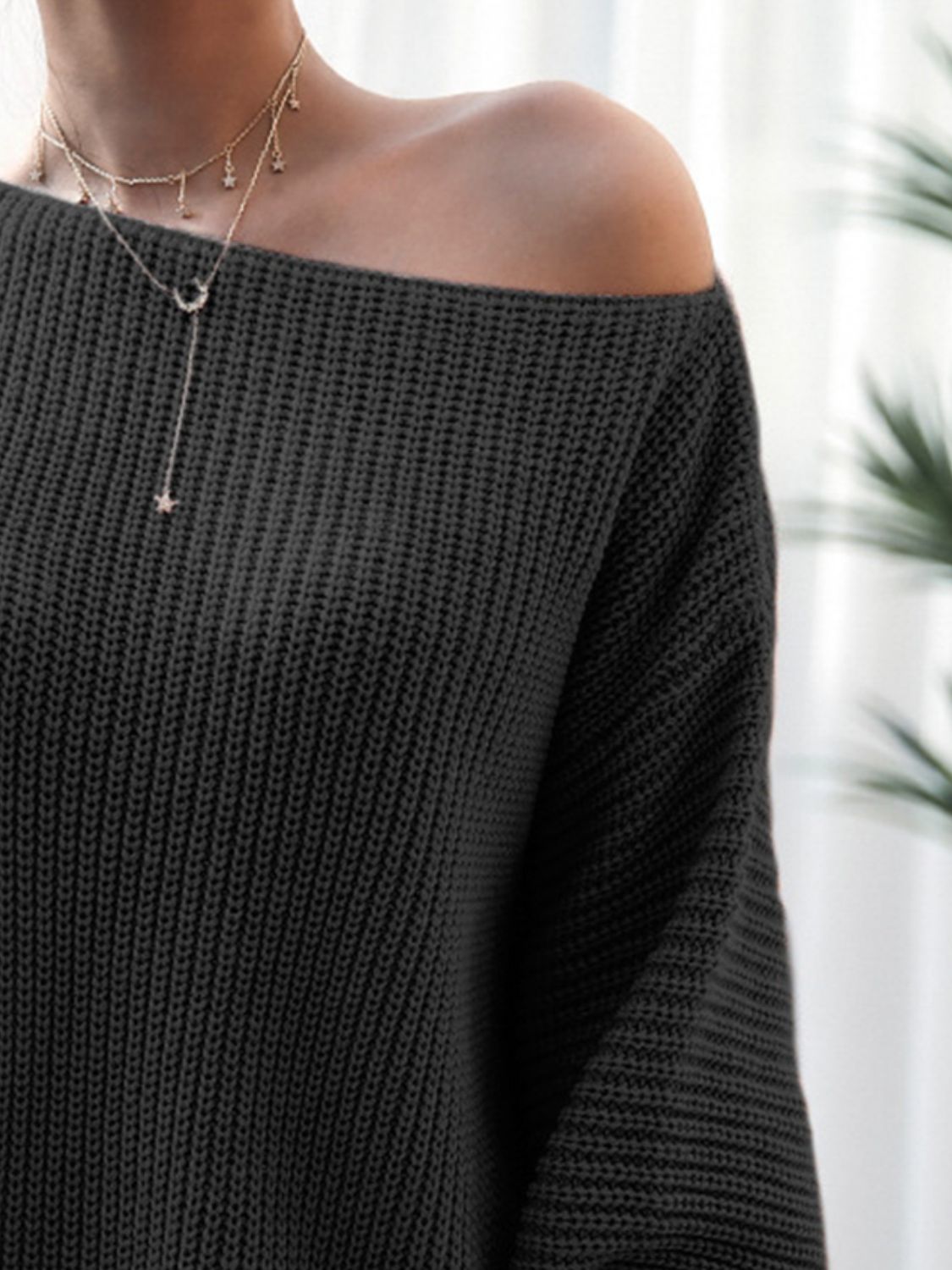 Rib-Knit Mini Sweater Dress - felvior