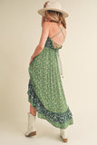 Aemi + Co Ditsy Floral Ruffled Hem Maxi Cami Dress - felvior