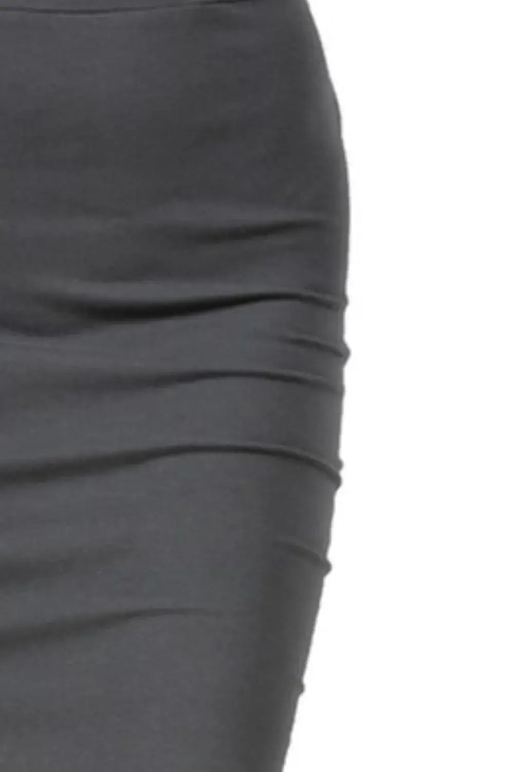 Zenana Premium Cotton Basic Knee Skirt