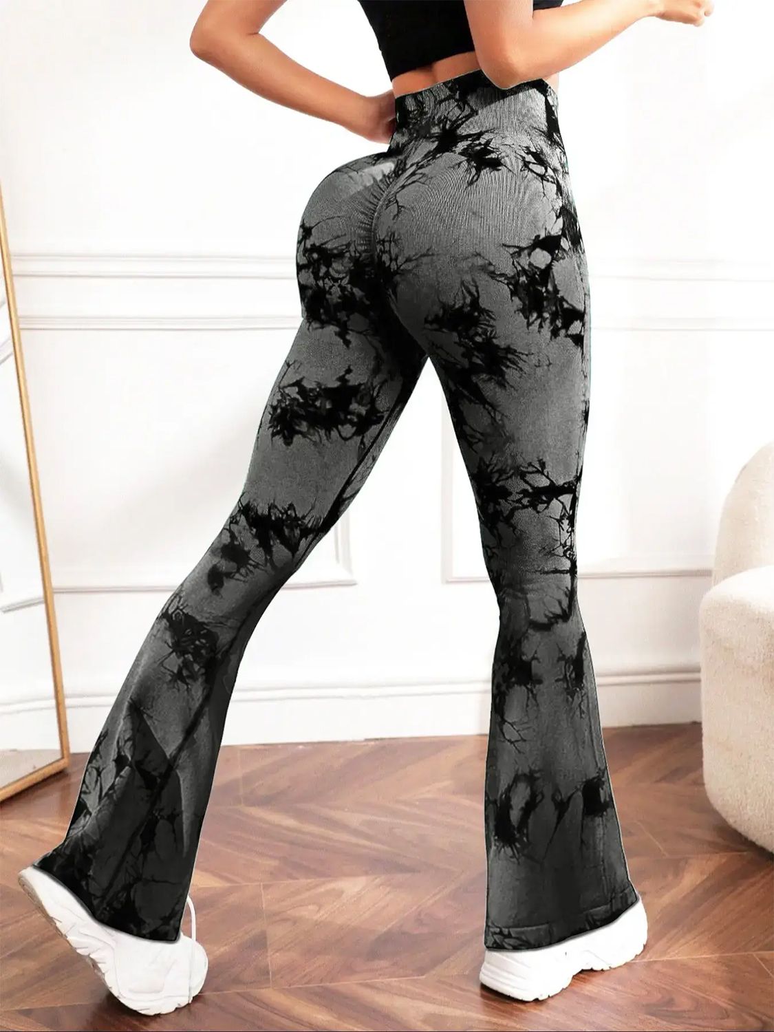 Tie-Dye High Waist Active Leggings - felvior