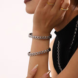 18K Gold-Plated Stainless Steel Heart Bracelet - felvior